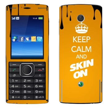   «Keep calm and Skinon»   Sony Ericsson J108 Cedar