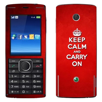   «Keep calm and carry on - »   Sony Ericsson J108 Cedar