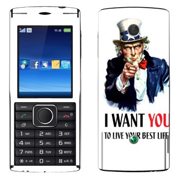   « : I want you!»   Sony Ericsson J108 Cedar
