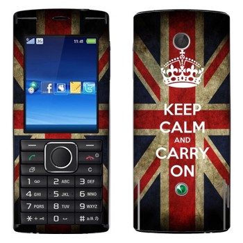   «Keep calm and carry on»   Sony Ericsson J108 Cedar