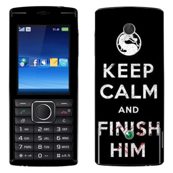  «Keep calm and Finish him Mortal Kombat»   Sony Ericsson J108 Cedar