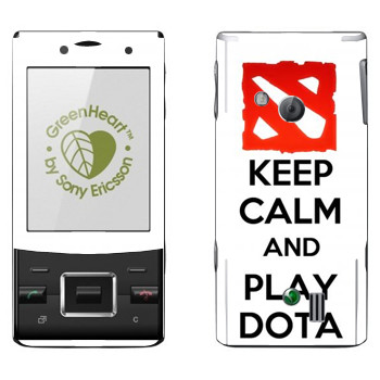   «Keep calm and Play DOTA»   Sony Ericsson J20 Hazel