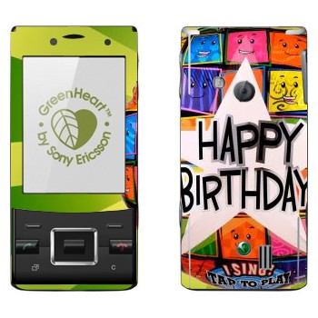   «  Happy birthday»   Sony Ericsson J20 Hazel