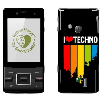   «I love techno»   Sony Ericsson J20 Hazel