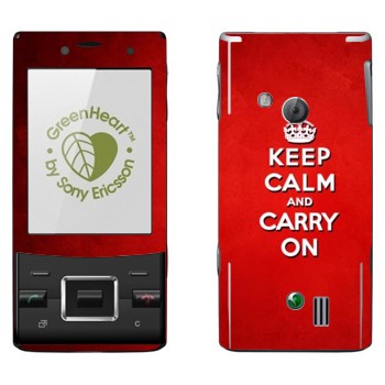   «Keep calm and carry on - »   Sony Ericsson J20 Hazel