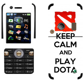   «Keep calm and Play DOTA»   Sony Ericsson K530i