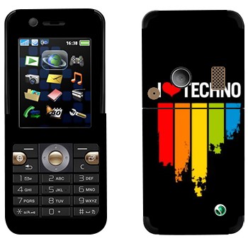   «I love techno»   Sony Ericsson K530i