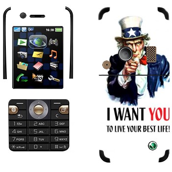   « : I want you!»   Sony Ericsson K530i