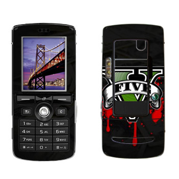   «GTA 5 - logo blood»   Sony Ericsson K750i