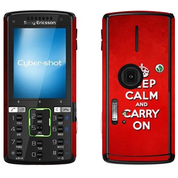   «Keep calm and carry on - »   Sony Ericsson K850i