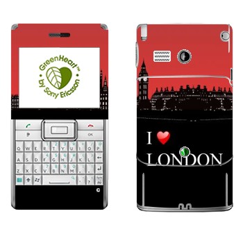   «I love London»   Sony Ericsson M1 Aspen