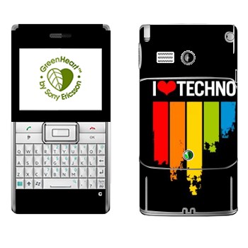   «I love techno»   Sony Ericsson M1 Aspen