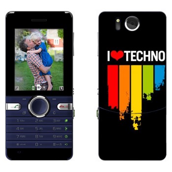   «I love techno»   Sony Ericsson S312