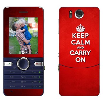   «Keep calm and carry on - »   Sony Ericsson S312