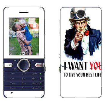   « : I want you!»   Sony Ericsson S312