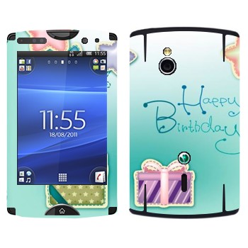   «Happy birthday»   Sony Ericsson SK17i Xperia Mini Pro