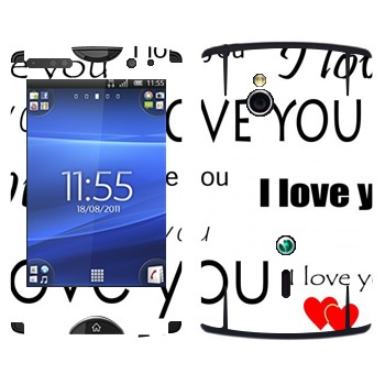   «I Love You -   »   Sony Ericsson SK17i Xperia Mini Pro