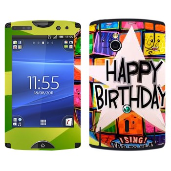   «  Happy birthday»   Sony Ericsson SK17i Xperia Mini Pro
