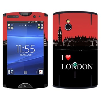   «I love London»   Sony Ericsson SK17i Xperia Mini Pro