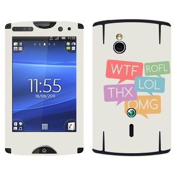   «WTF, ROFL, THX, LOL, OMG»   Sony Ericsson SK17i Xperia Mini Pro