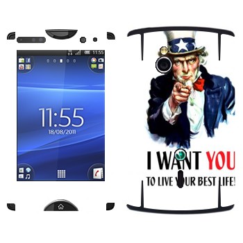   « : I want you!»   Sony Ericsson SK17i Xperia Mini Pro