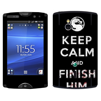   «Keep calm and Finish him Mortal Kombat»   Sony Ericsson SK17i Xperia Mini Pro