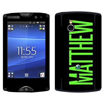   «Matthew»   Sony Ericsson SK17i Xperia Mini Pro