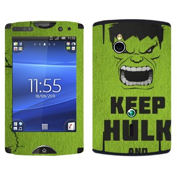   «Keep Hulk and»   Sony Ericsson SK17i Xperia Mini Pro
