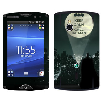   «Keep calm and call Batman»   Sony Ericsson SK17i Xperia Mini Pro