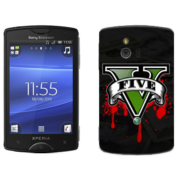   «GTA 5 - logo blood»   Sony Ericsson ST15i Xperia Mini