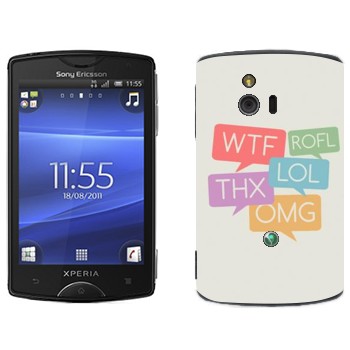   «WTF, ROFL, THX, LOL, OMG»   Sony Ericsson ST15i Xperia Mini