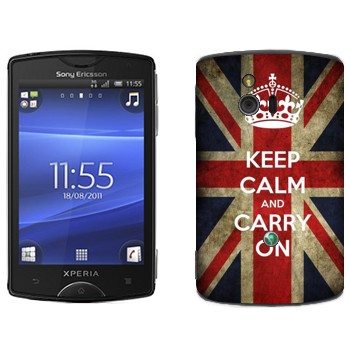   «Keep calm and carry on»   Sony Ericsson ST15i Xperia Mini
