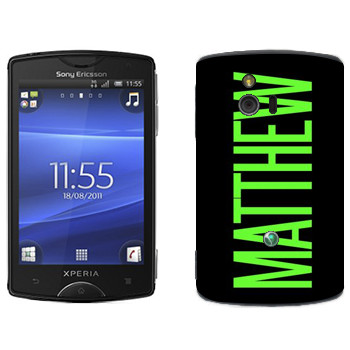   «Matthew»   Sony Ericsson ST15i Xperia Mini
