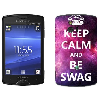   «Keep Calm and be SWAG»   Sony Ericsson ST15i Xperia Mini
