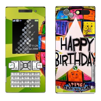   «  Happy birthday»   Sony Ericsson T700
