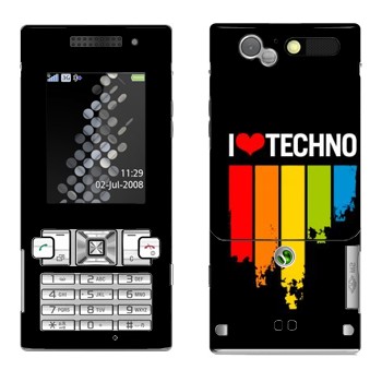   «I love techno»   Sony Ericsson T700