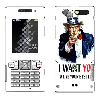   « : I want you!»   Sony Ericsson T700