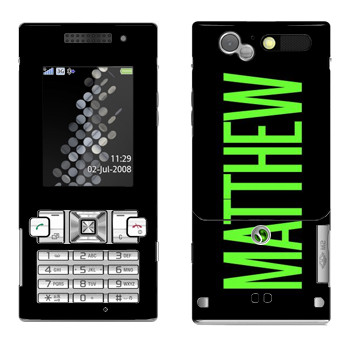   «Matthew»   Sony Ericsson T700