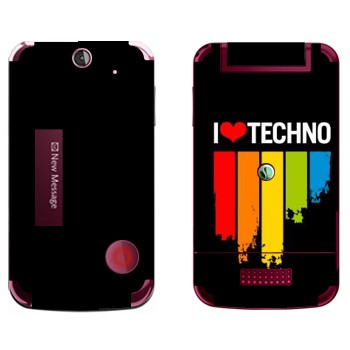   «I love techno»   Sony Ericsson T707