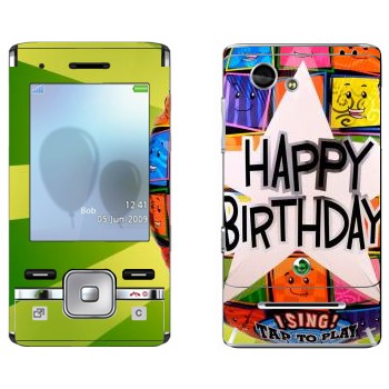   «  Happy birthday»   Sony Ericsson T715