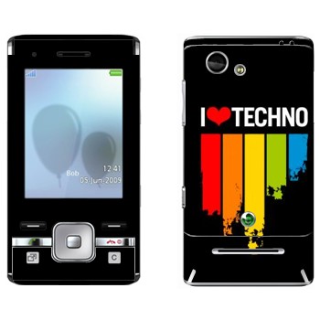   «I love techno»   Sony Ericsson T715