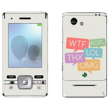   «WTF, ROFL, THX, LOL, OMG»   Sony Ericsson T715