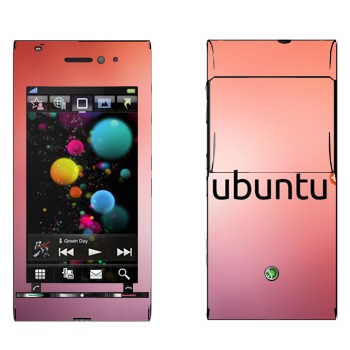   «Ubuntu»   Sony Ericsson U1 Satio