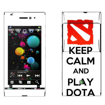   «Keep calm and Play DOTA»   Sony Ericsson U1 Satio