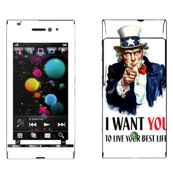   « : I want you!»   Sony Ericsson U1 Satio