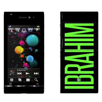   «Ibrahim»   Sony Ericsson U1 Satio