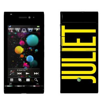   «Juliet»   Sony Ericsson U1 Satio