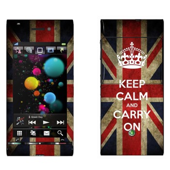   «Keep calm and carry on»   Sony Ericsson U1 Satio