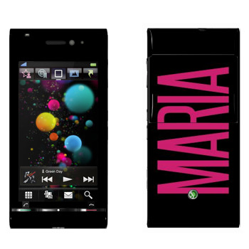   «Maria»   Sony Ericsson U1 Satio