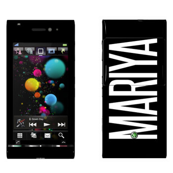   «Mariya»   Sony Ericsson U1 Satio